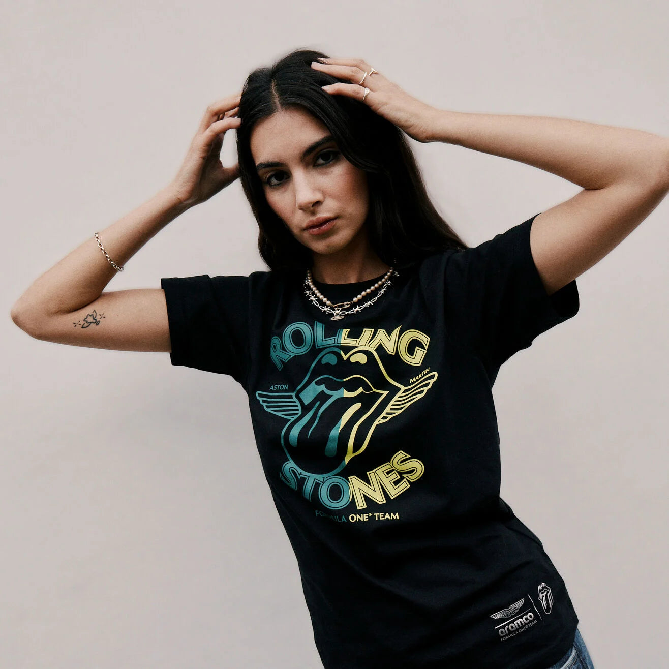 Aston Martin F1 Team
Rolling Stones T-shirt