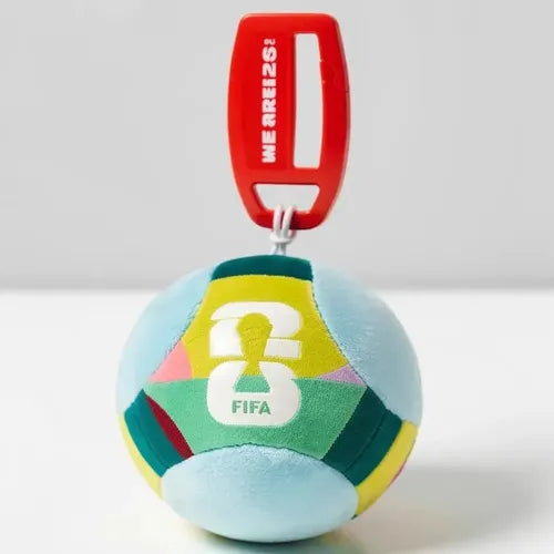 FIFA 2026 - Llavero de Peluche Oficial Balón de Fútbol (Colores)