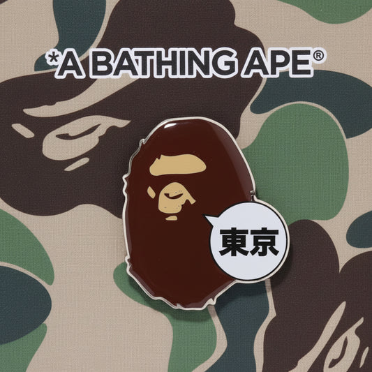A Bathing Ape Tokyo Ape Head Pin Limited Tokyo Edition Bape