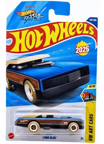 Hot Wheels 2025 Long Bloc — part of the HW Art Cars series.