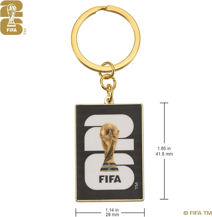 FIFA 2026 - Llavero Metálico Plano del Logo Oficial de la Copa Mundial
