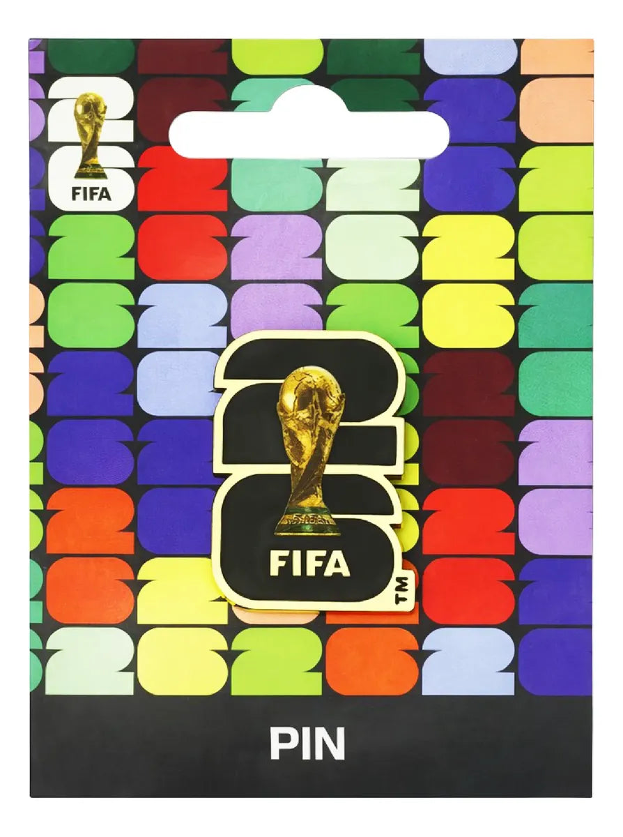FIFA 2026 - Official Metal World Cup Emblem Pin Badge (Colors: Gold and Silver)