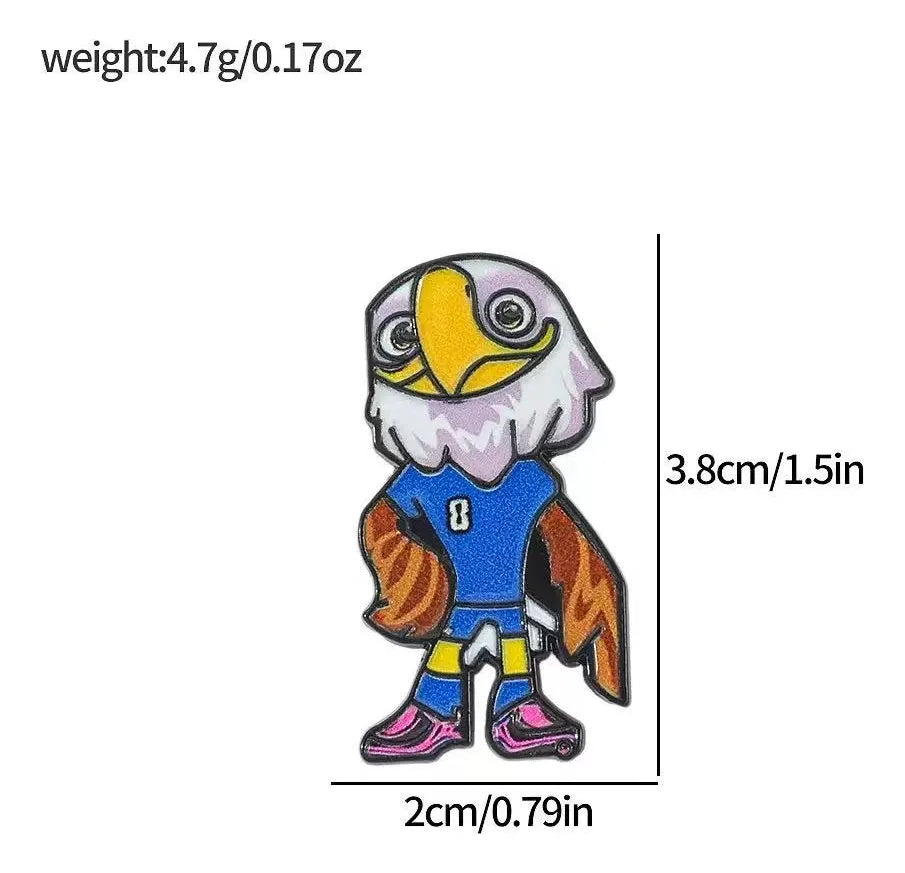 FIFA 2026 - Pin Metálico Oficial de la Mascota Clutch™ el Águila (Estados Unidos)