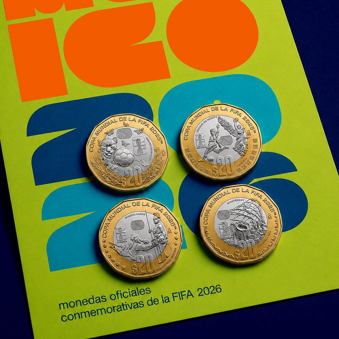 Set de Monedas Conmemorativas FIFA World Cup 2026™️ México