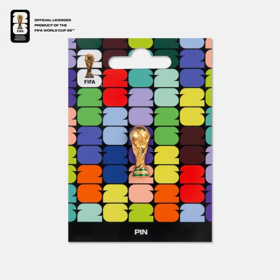 FIFA 2026 - Pin Metálico Oficial Trofeo Dorado 3D de la Copa Mundial