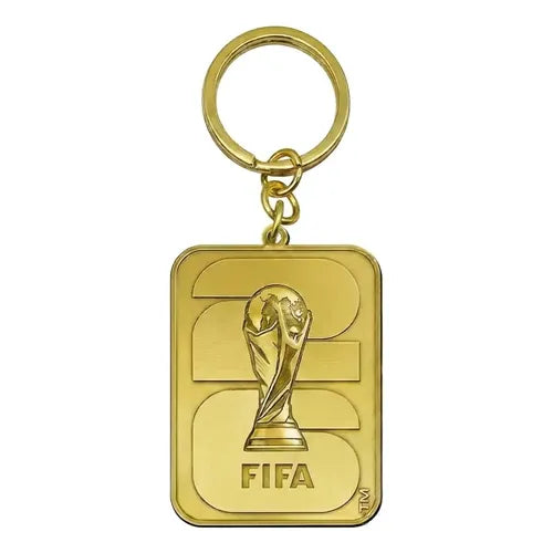 FIFA 2026 - Llavero Oficial Metálico Dorado del Emblema de la Copa Mundial