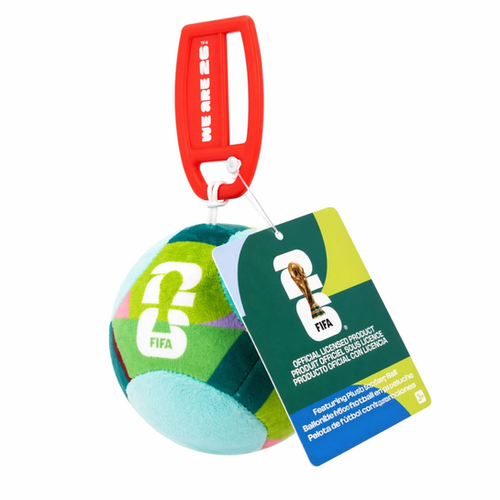 FIFA 2026 - Llavero de Peluche Oficial Balón de Fútbol (Colores)