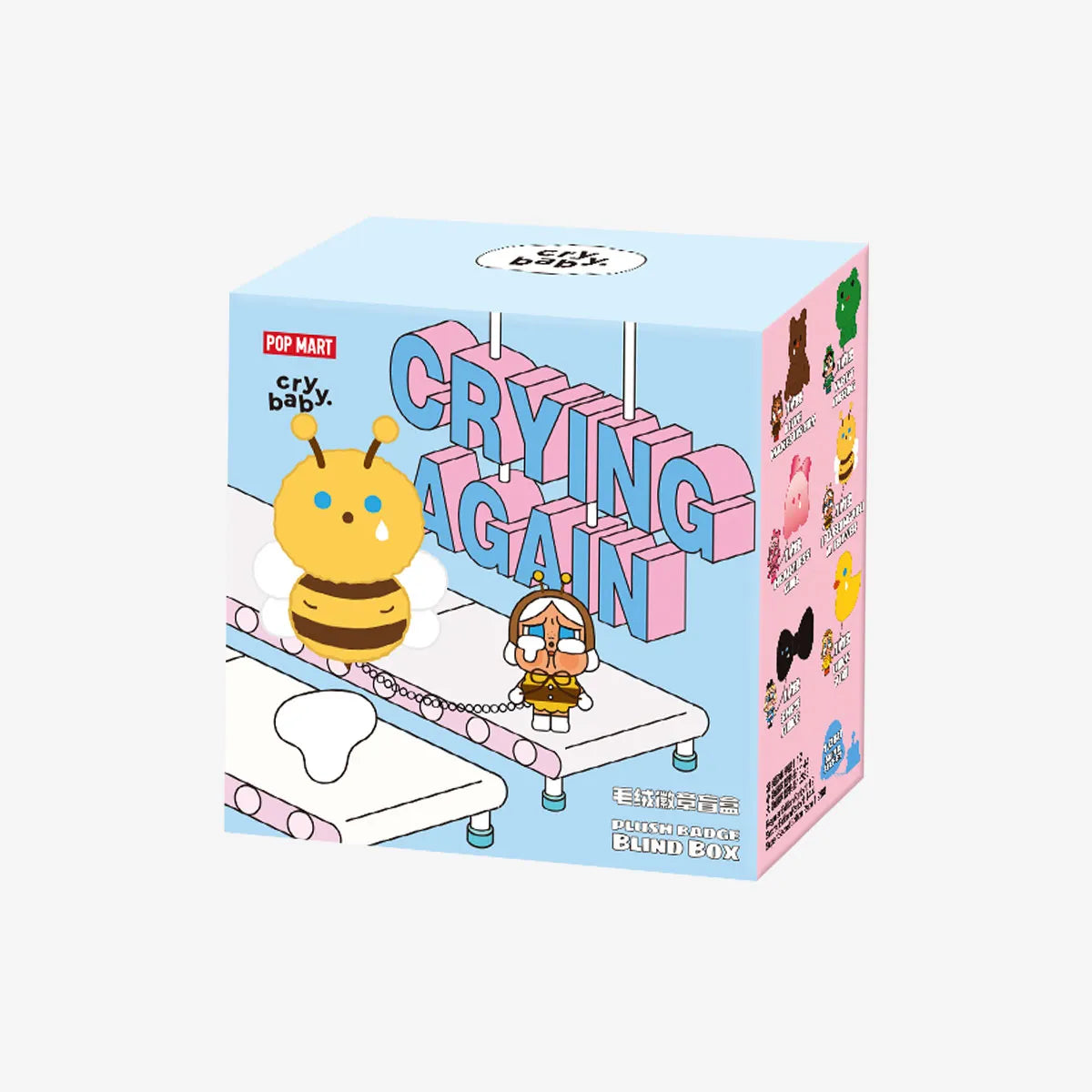 CRYBABY Crying Again Series-Plush Badge Blind Box PopMart