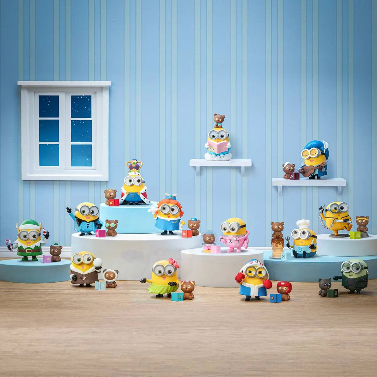 Pop Mart Minions Bedtime Stories by Bob and Tim Series Figures